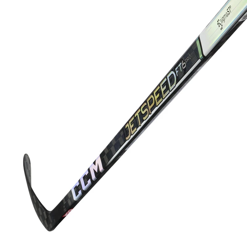 CCM JetSpeed FT6 Pro Intermediate Hockey Stick (2023) - Chrome - Image 4