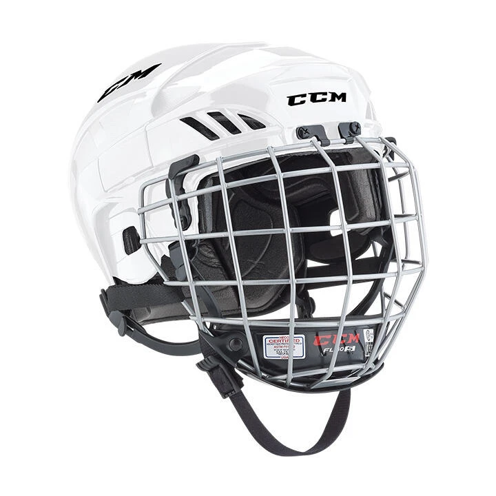 CCM Fitlite FL40 Junior Hockey Helmet Combo - Image 3