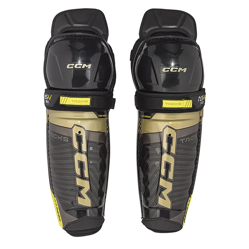 CCM Tacks AS-V Pro Junior Hockey Shin Guards (2022)