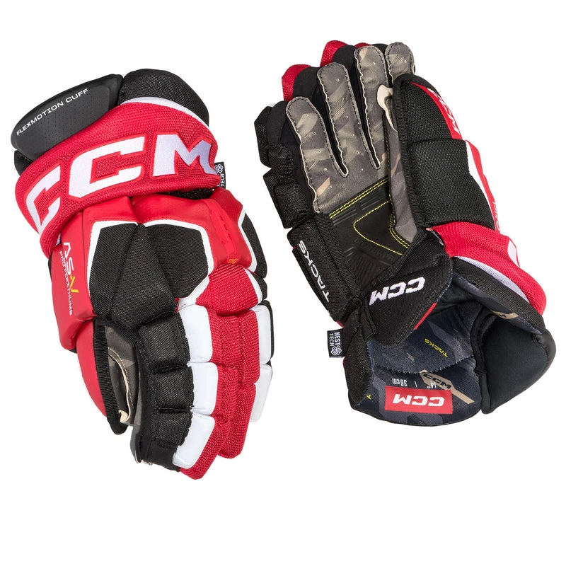 CCM Tacks AS-V Pro Junior Hockey Gloves (2022) - Image 4